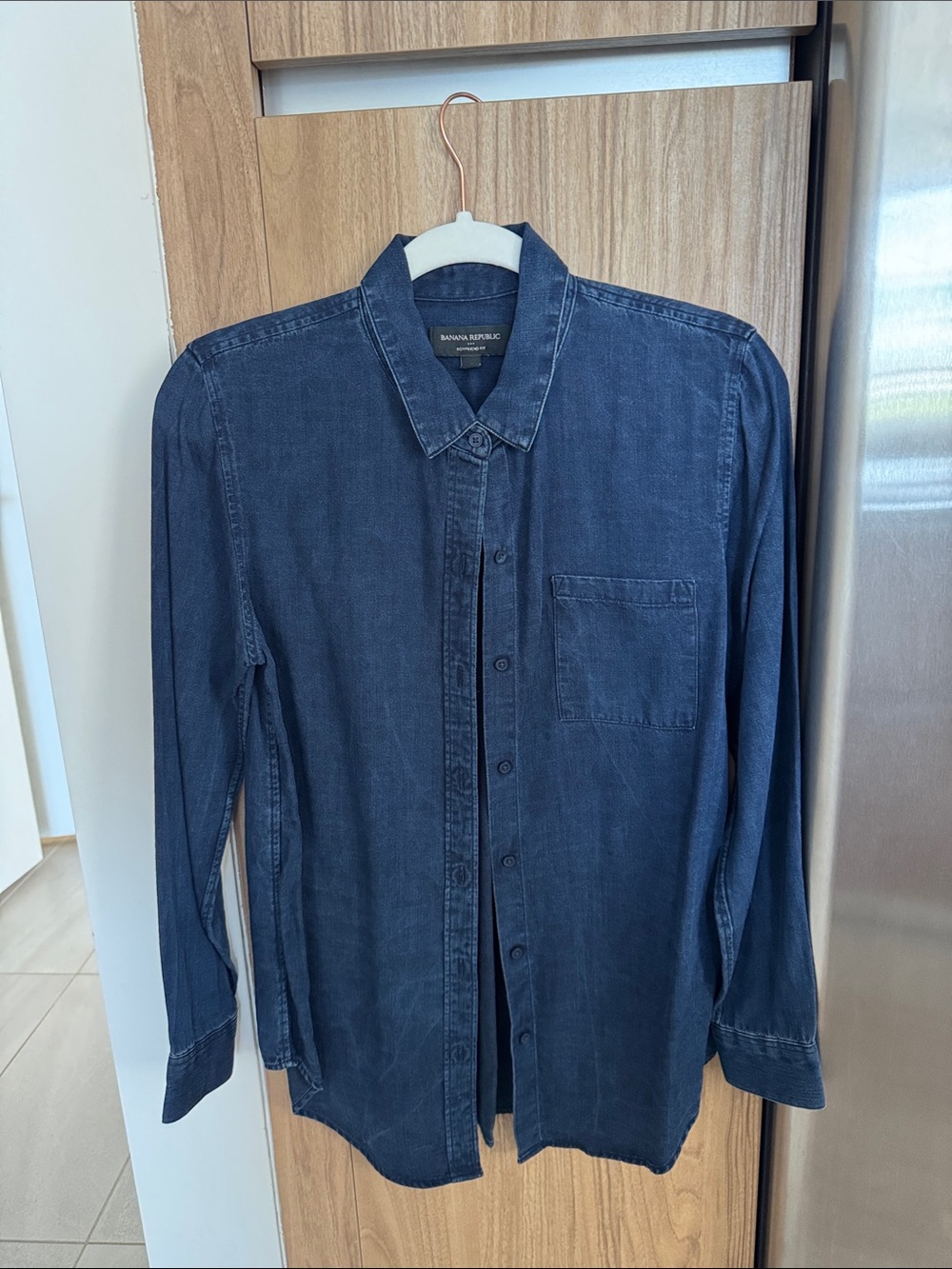 Dark Blue Denim Shirt
